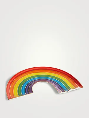 Dripping Rainbow Porcelain Trinket Tray