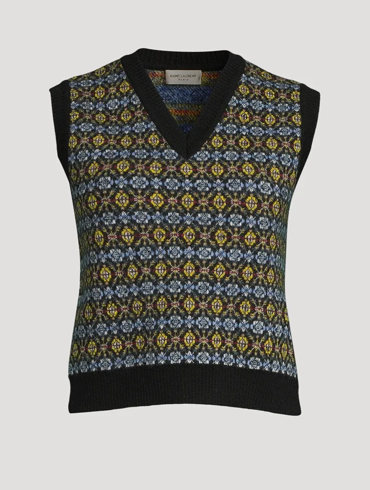 Fairisle Wool Sweater Vest