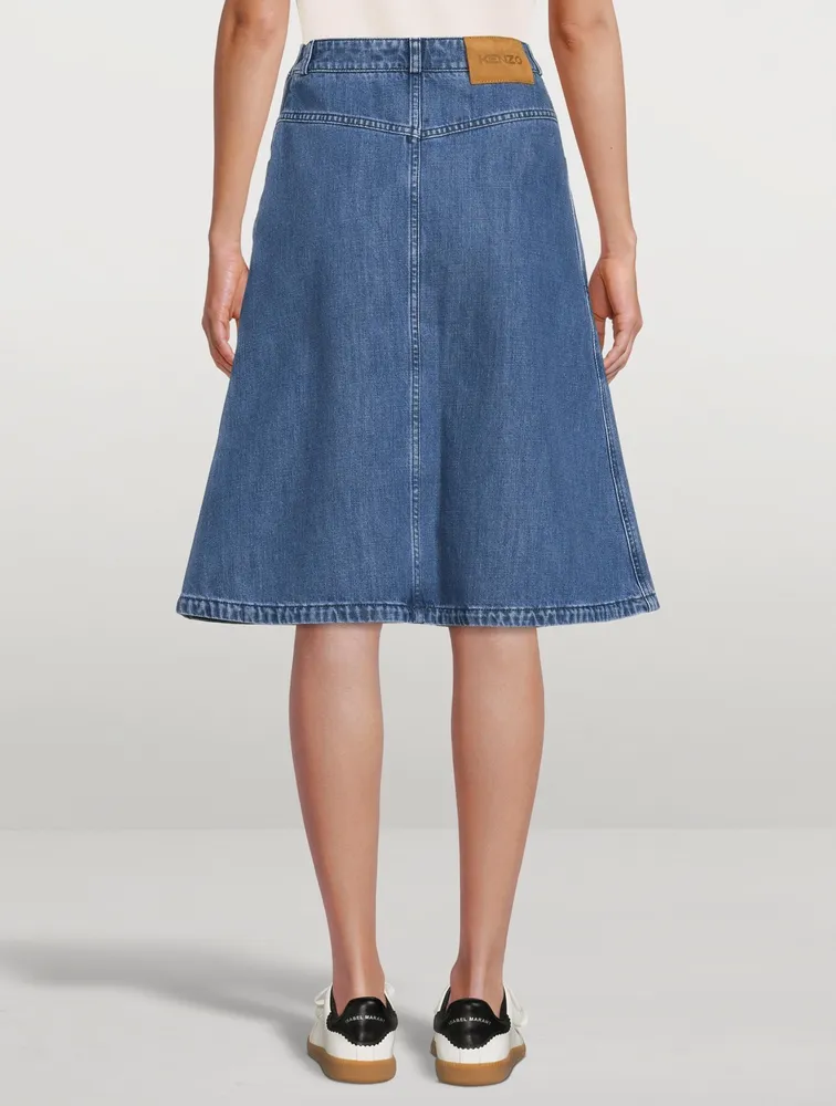 Denim Midi Skirt