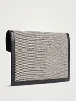 Medium Uptown YSL Monogram Tweed Clutch