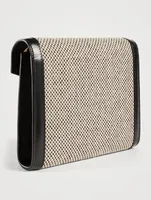 Cassandra YSL Monogram Tweed Chain Wallet