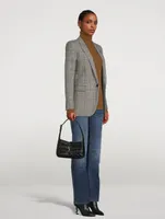 Le 5 À 7 Croc-Embossed Leather Shoulder Bag