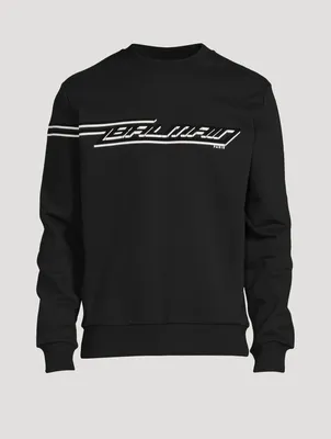 Flocked Logo Sweatshirt