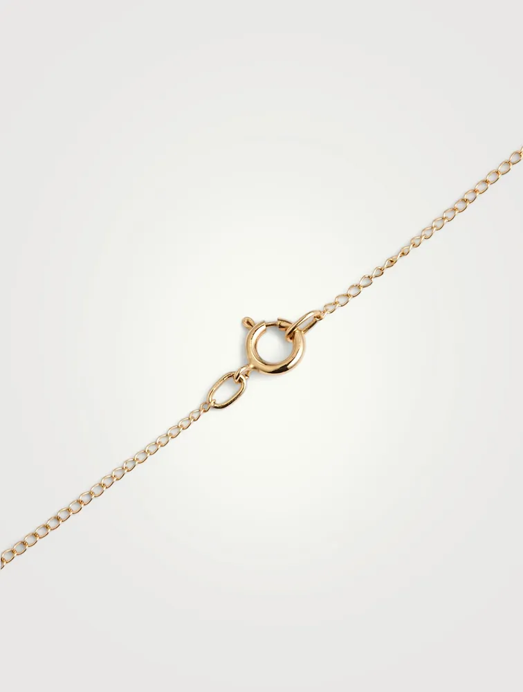Turquoise Byrdie Heart 10K Gold Chain Necklace