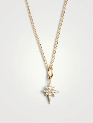 Little Lila Diamond Star Pendant 10k Gold Chain Necklace