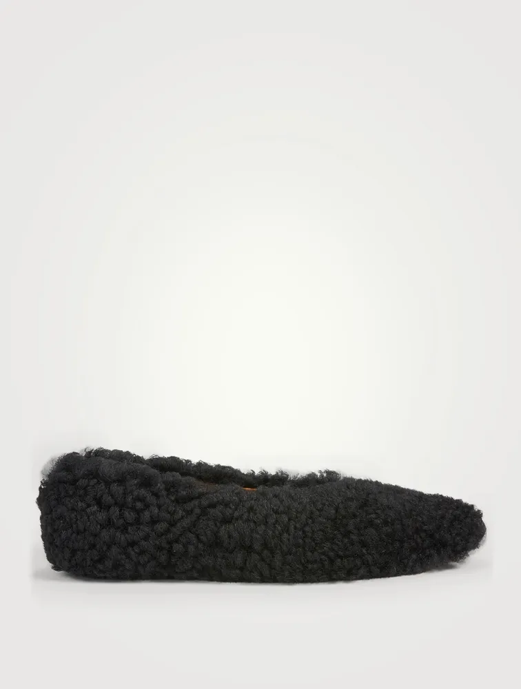 Dancer Shearling Ballet Flats