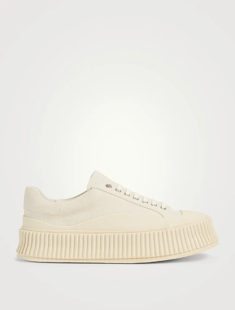 Canvas Platform Sneakers