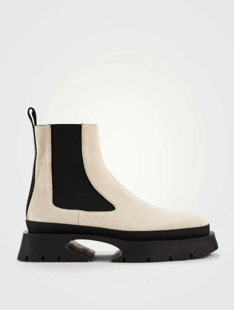Canvas Chelsea Boots