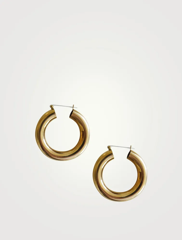 Round Hoop Earrings