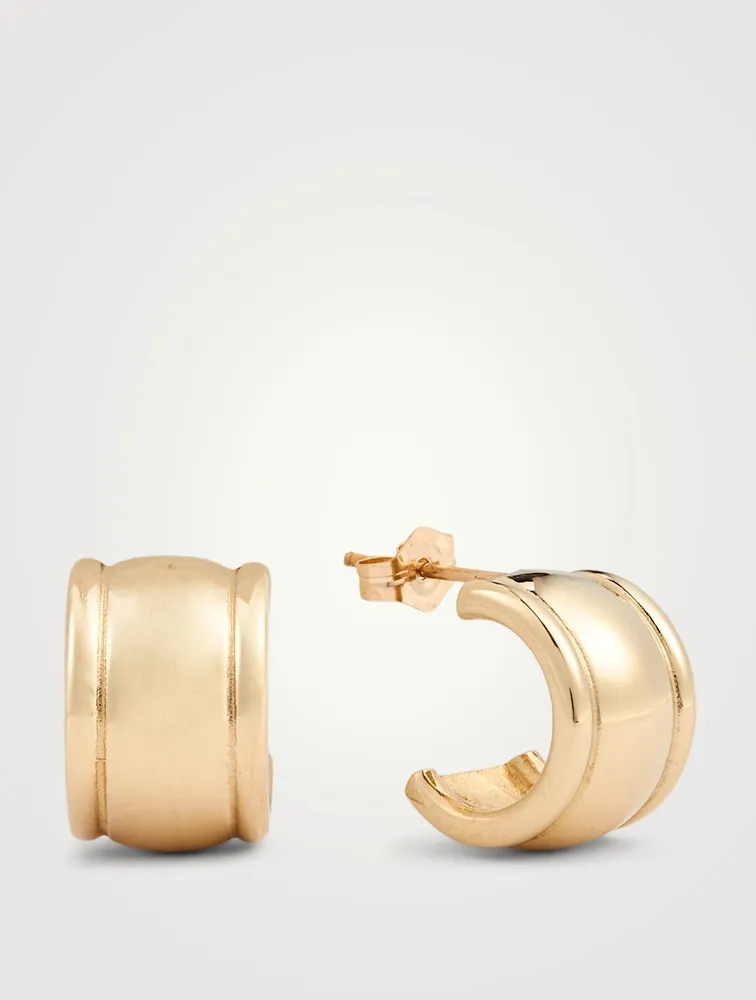 Strada Huggie Hoop Earrings