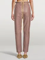 Gracele Paperbag Leather Pants