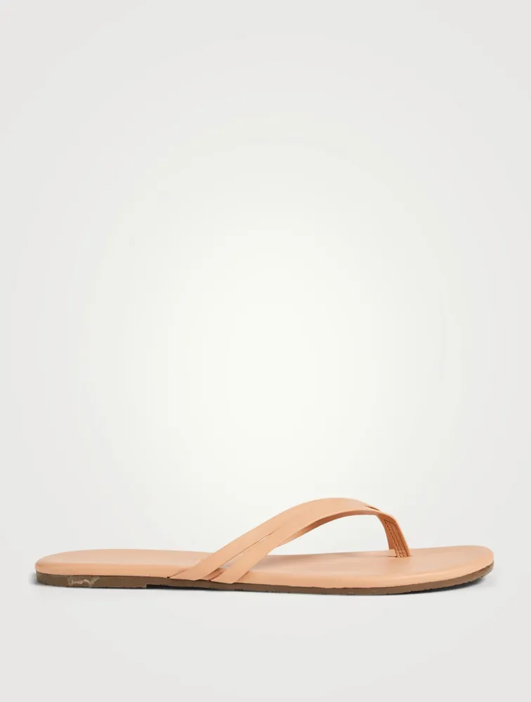 Liri Leather Crisscross Thong Sandals