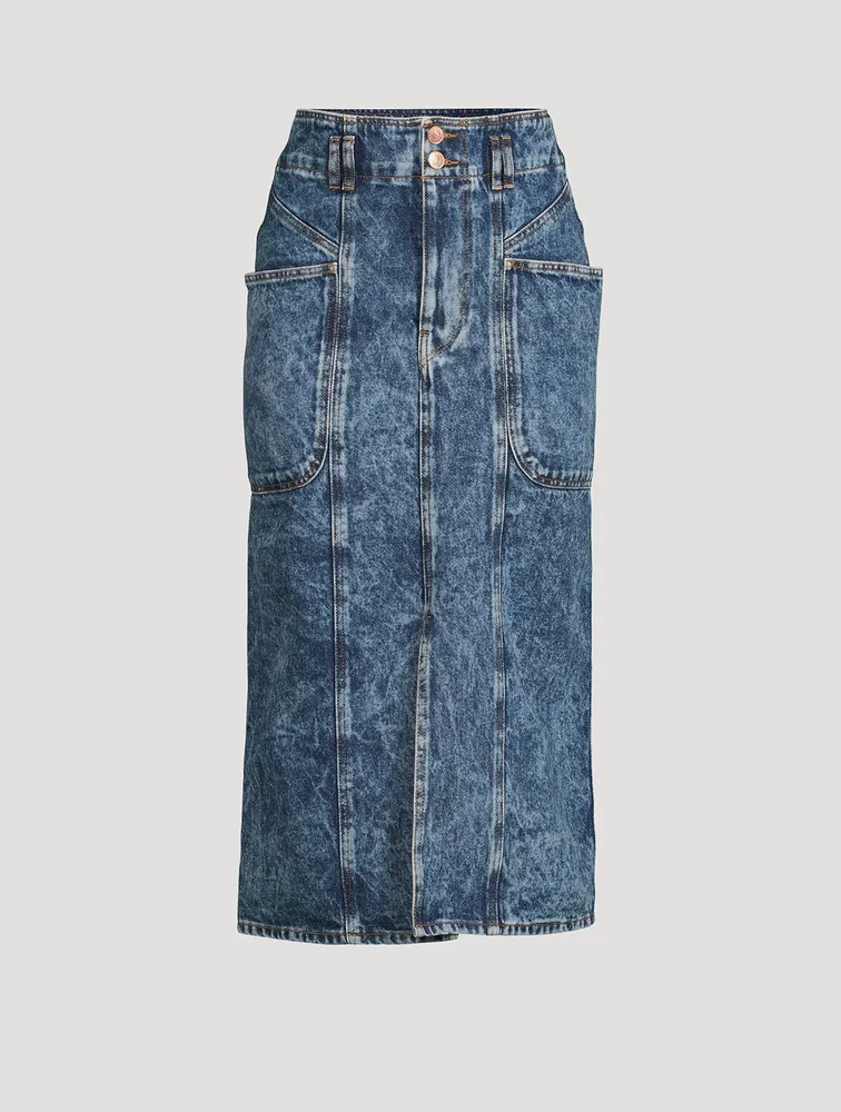 Toria Denim Midi Skirt