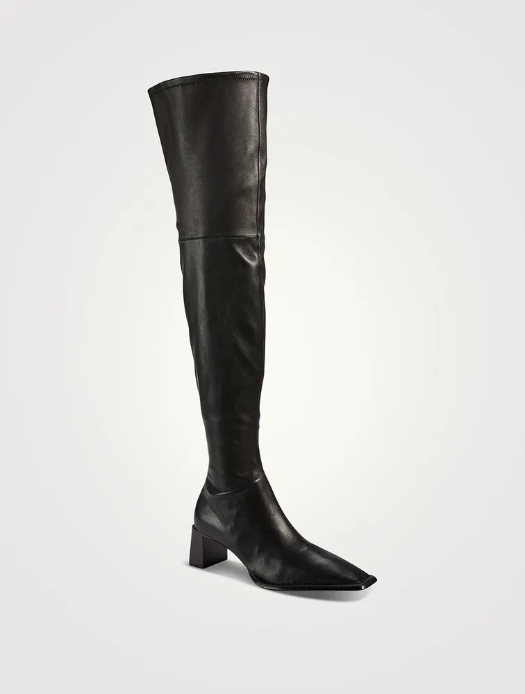 Aldrich Leather Thigh-High Boots