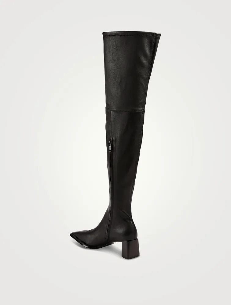 Aldrich Leather Thigh-High Boots