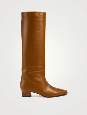 City Leather Knee-High Boots