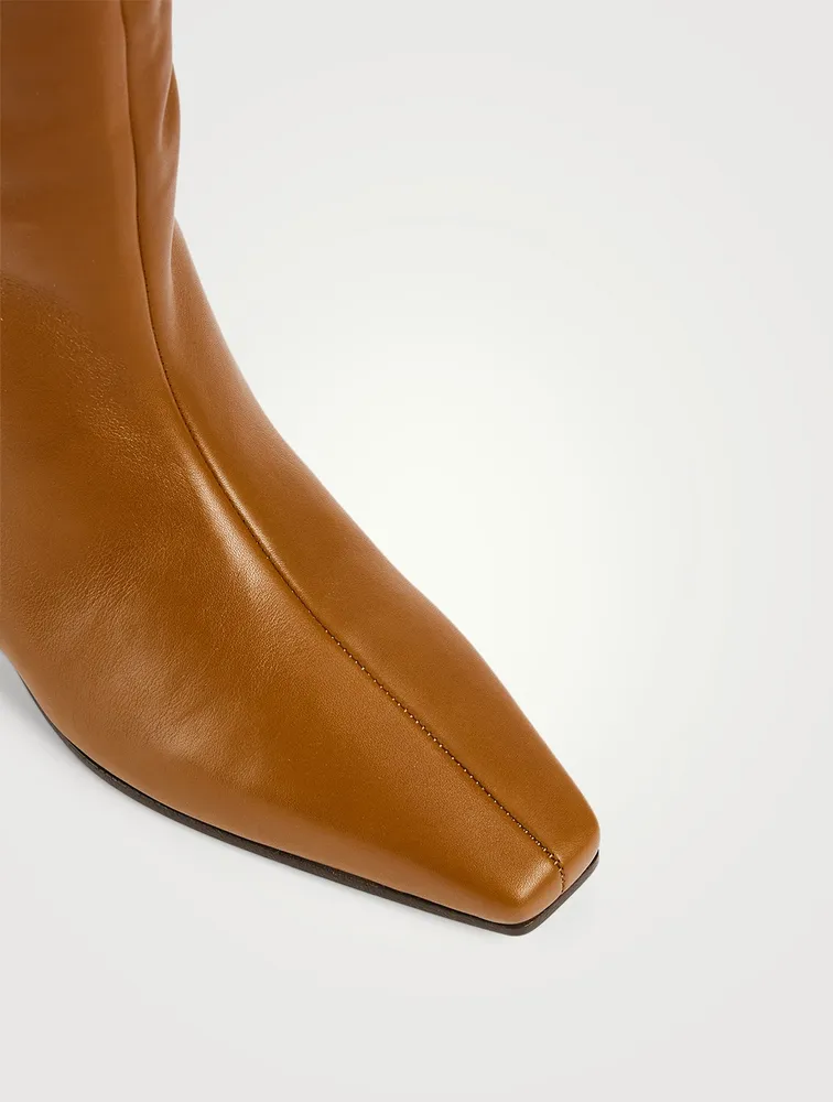 City Leather Knee-High Boots