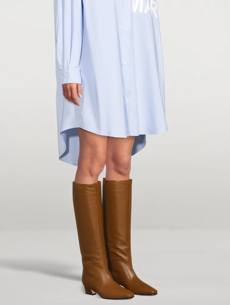 City Leather Knee-High Boots