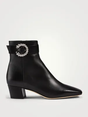 Myan 45 Leather Heeled Ankle Boots