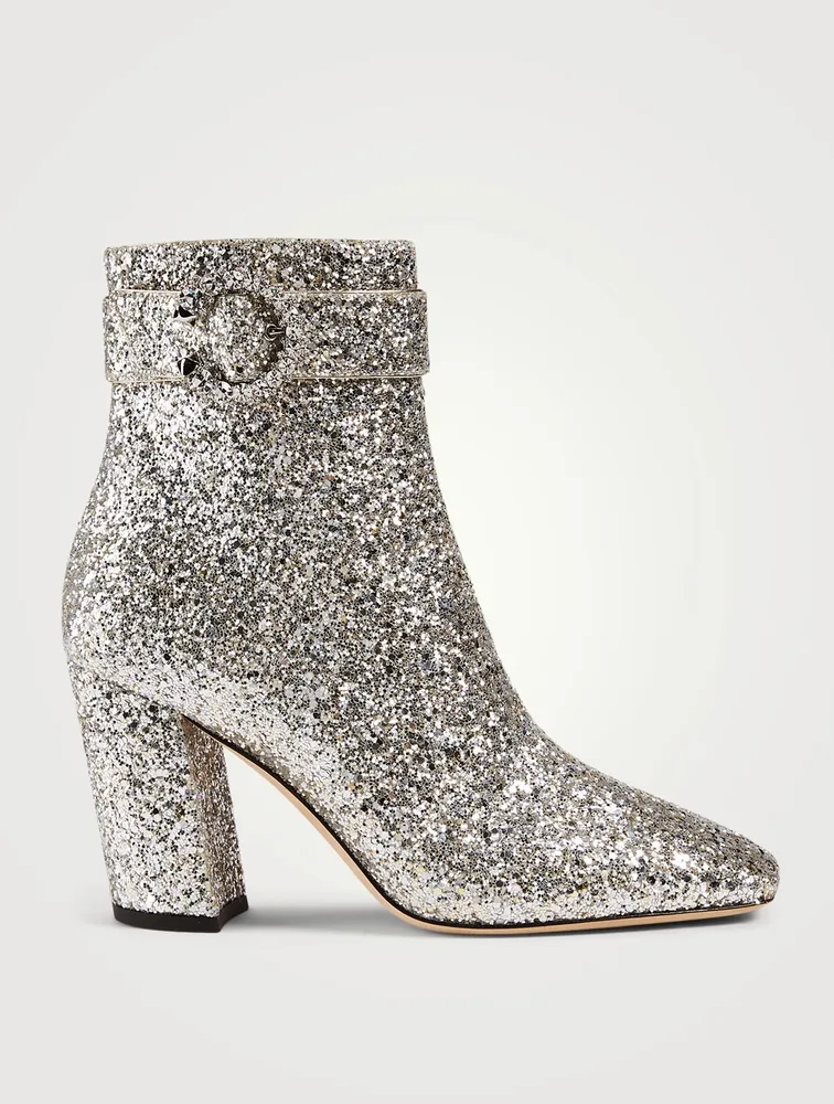 Myan 85 Glitter Heeled Ankle Boots