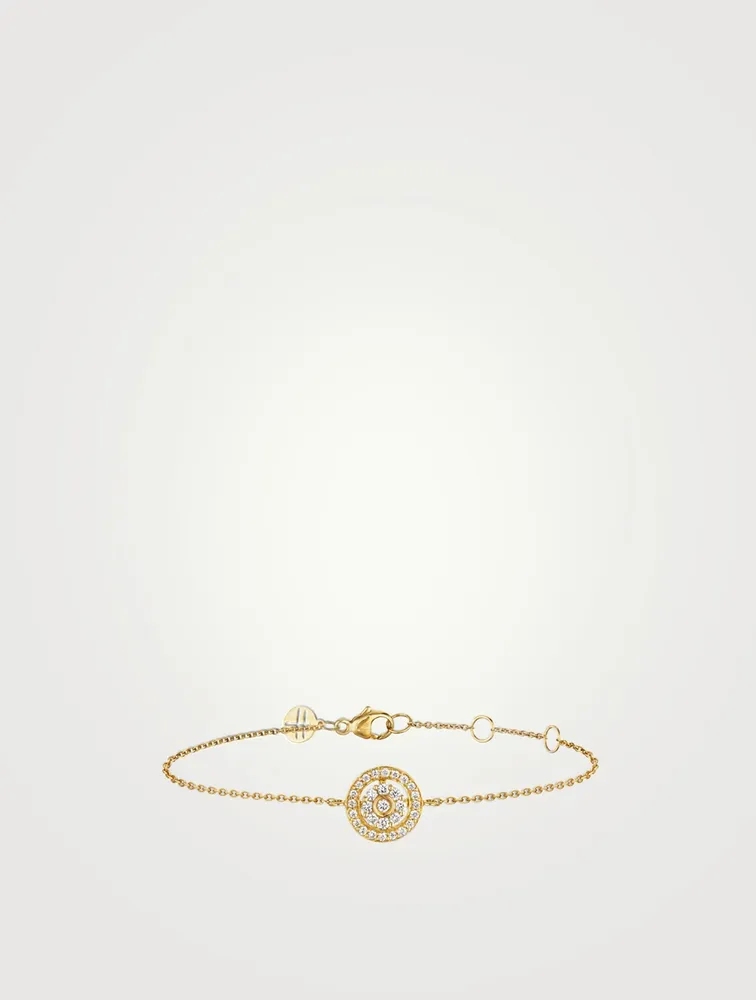 Diamond Flower 18K Gold Bracelet With Diamonds