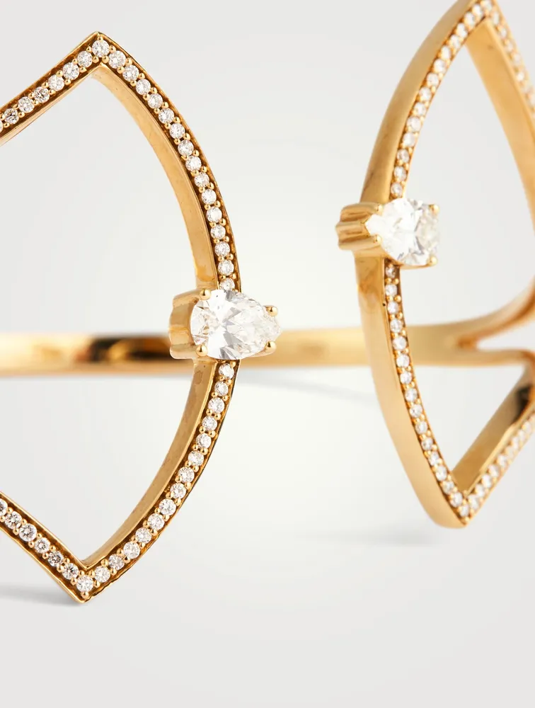 Spectrum 18K Gold Bracelet With Diamonds