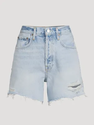 Riley High-Waisted Denim Shorts