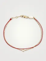Pure Duo 18K Gold Chain Bracelet With Diamond