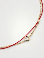 Pure Duo 18K Gold Chain Bracelet With Diamond