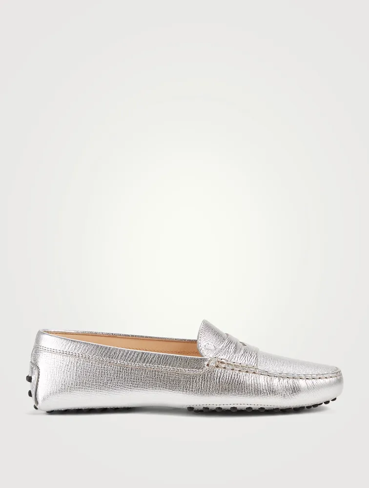 Gommino Metallic Leather Driving Shoes