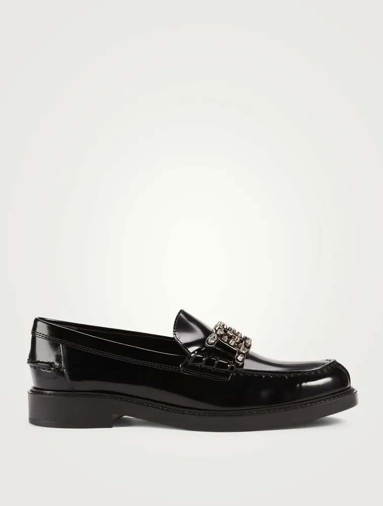 Kate Studded Patent Leather Loafers