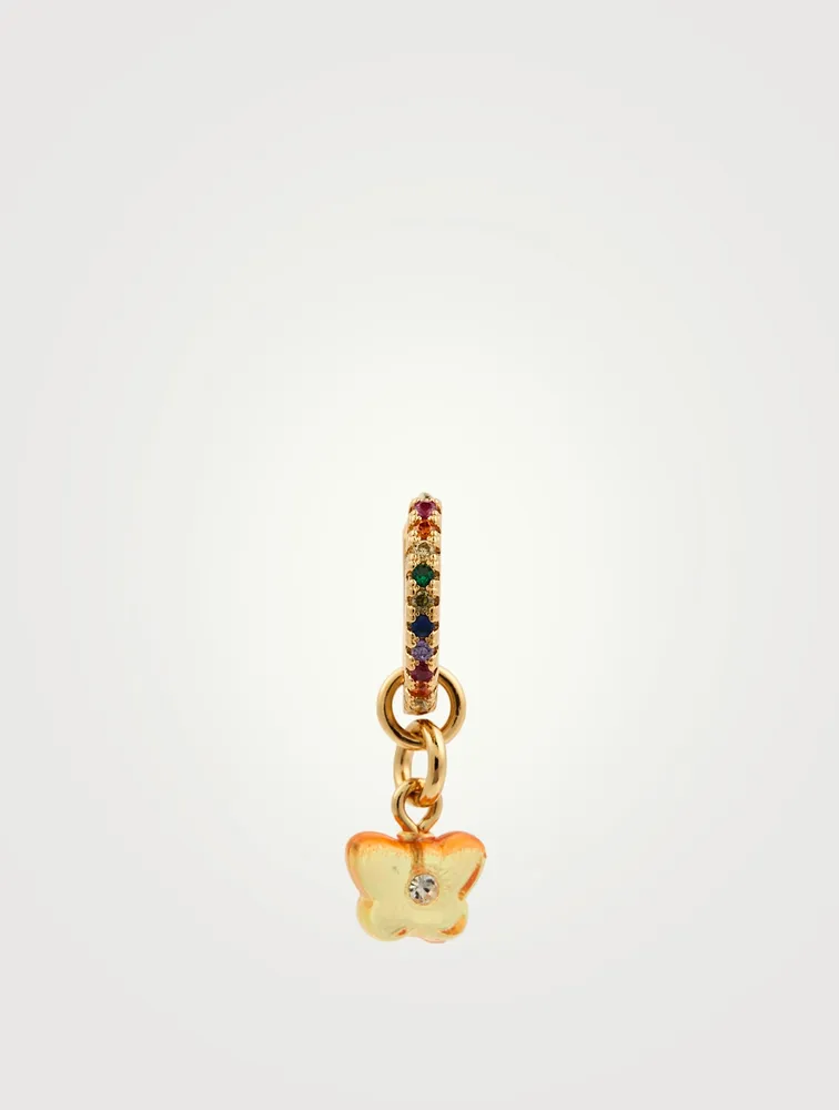 Hope 18K Gold-Plated Silver Huggie Hoop Earring
