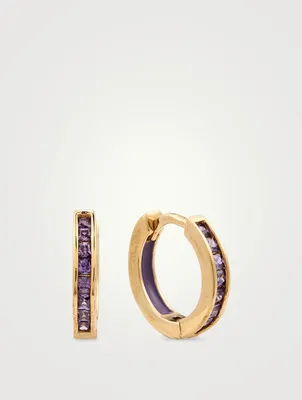 Sisterhood 18K Gold-Plated Silver Huggie Hoop Earrings