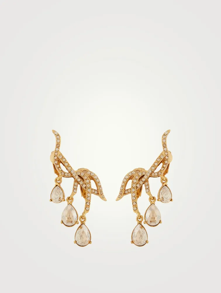 Ear Cuff Earrings With Crystals