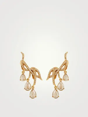 Ear Cuff Earrings With Crystals