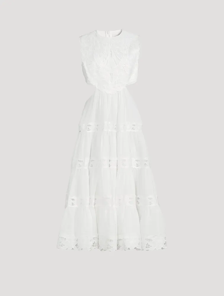 Cassia Linen Yoke Dress
