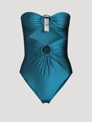 Cassia Double Ring Cutout One-Piece Swimsuit