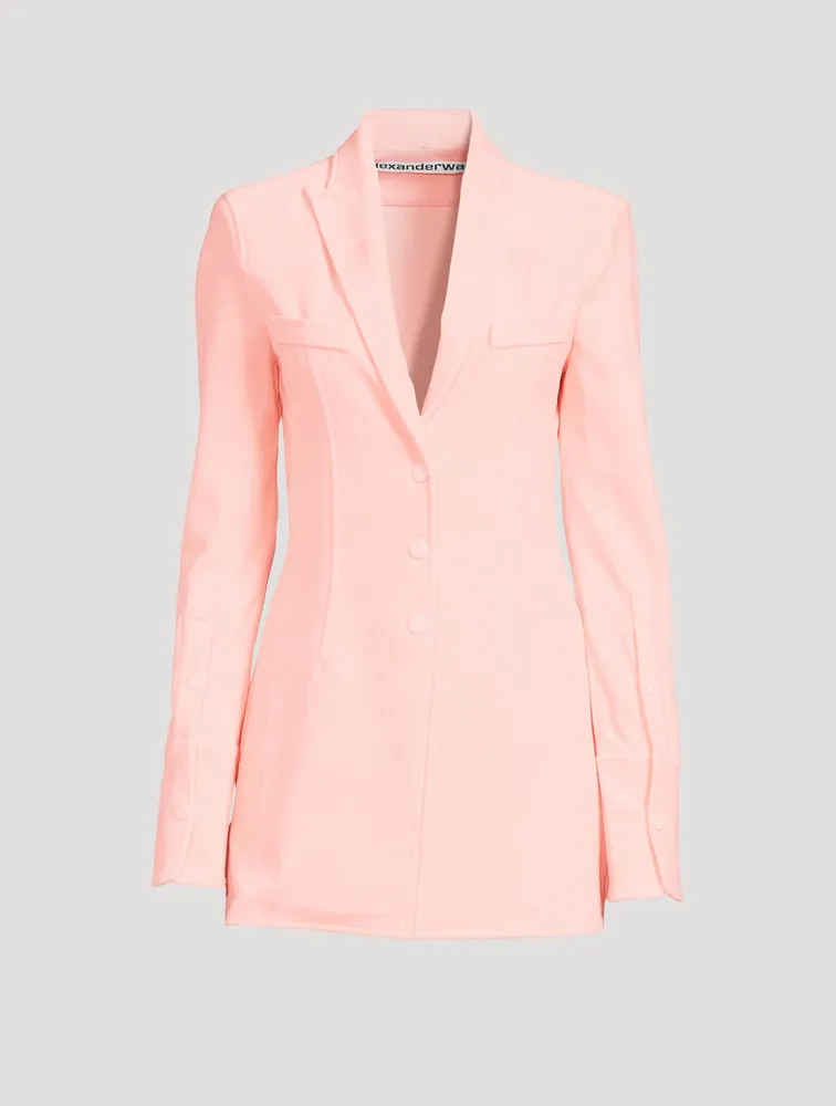 Velour Shirt Blazer