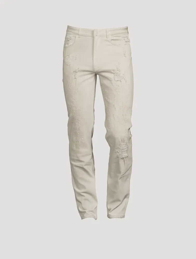 Destroyed Sim-Fit Jeans