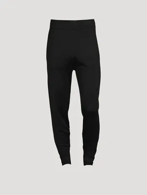 Silk Knit Jogger Pants