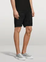 Distressed Denim Shorts