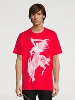 Oversized T-Shirt With Gothic Logo