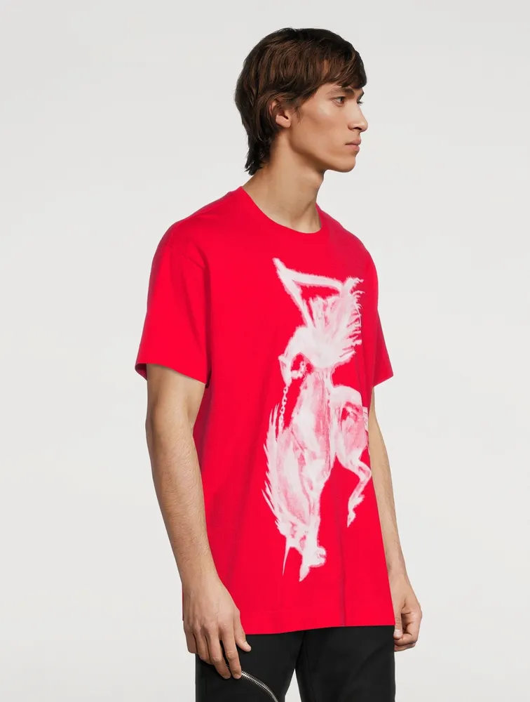 Oversized T-Shirt With Gothic Logo