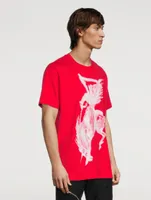 Oversized T-Shirt With Gothic Logo