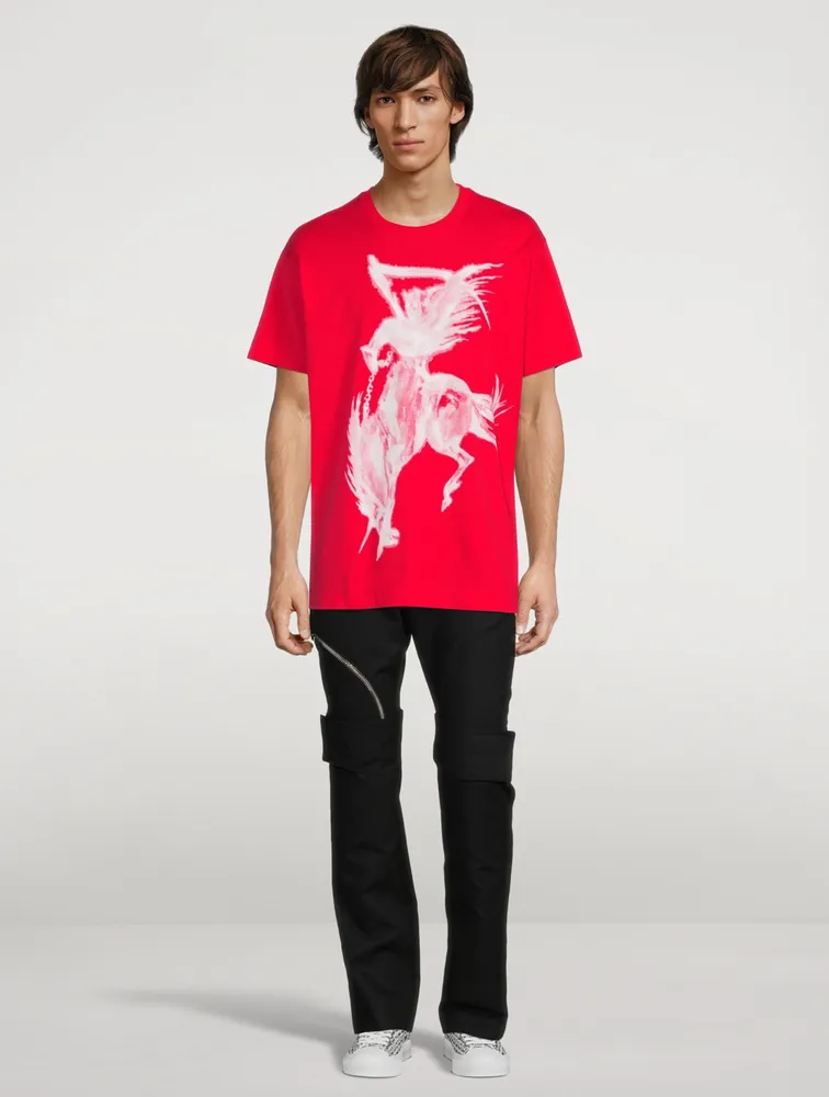 Oversized T-Shirt With Gothic Logo