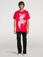 Oversized T-Shirt With Gothic Logo