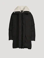 Oversized Puffer Jacket With Faux Fur Collar