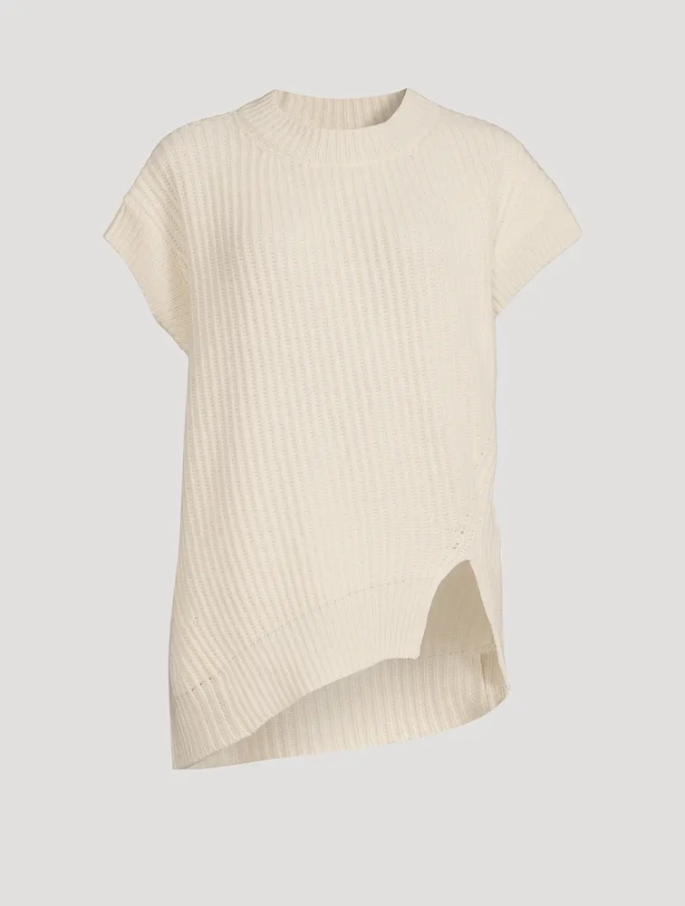 Forever Stella Cashmere Cap-Sleeve Sweater
