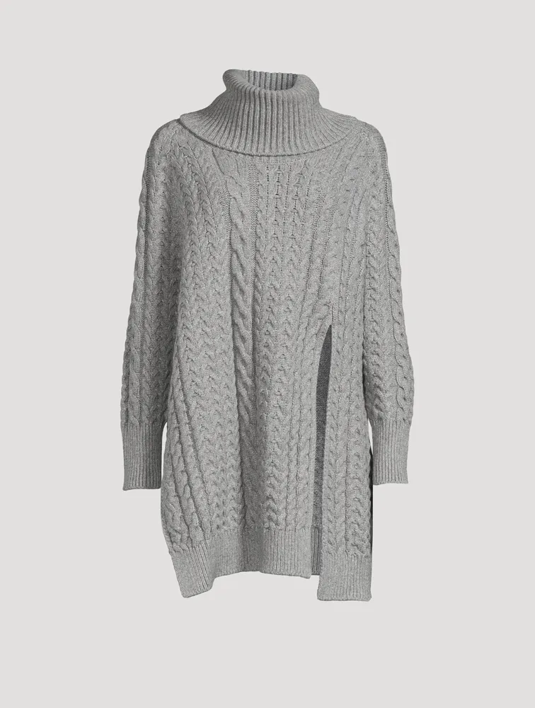 Aran Stitch Cape Sweater