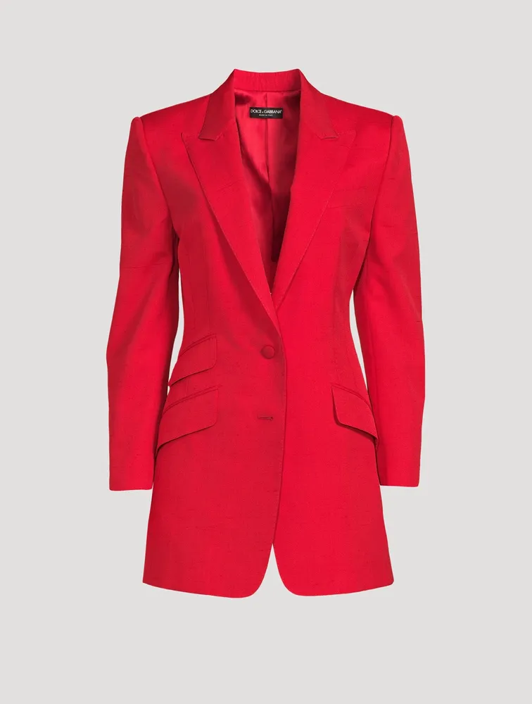 Silk And Cotton Schappe Blazer